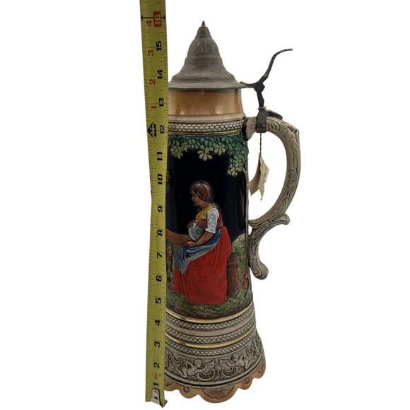 House Of Global Art West Germany Musical Traditional Handcrafted 16" Stein 3D - Picture 3 of 16